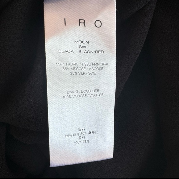 IRO Moon Velvet Animal Print Burgundy Burnout One Shoulder Mini Dress NWT Size 4 - Picture 7 of 10